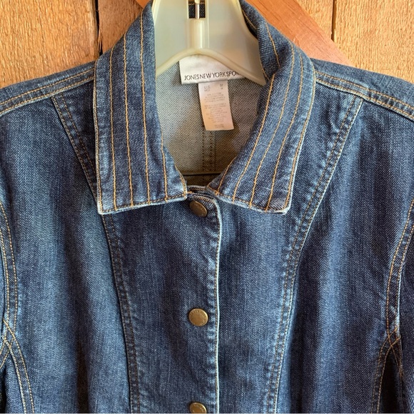 Women’s JONES NEW YORK Set Stretch Denim Jacket Size M & Denim Jeans Size 8 - Picture 5 of 13